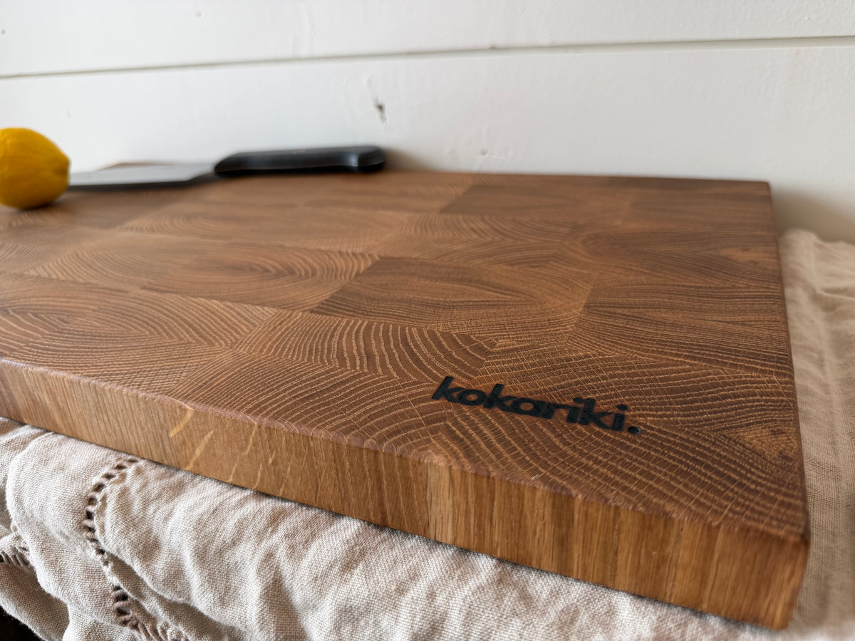 Chef’s Cutting Board in white oak end grain