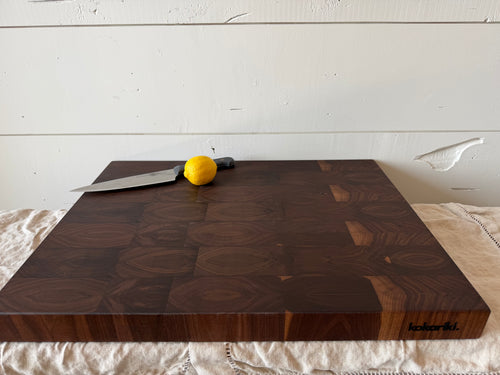 Chef’s Chopping Block — Black Walnut End Grain