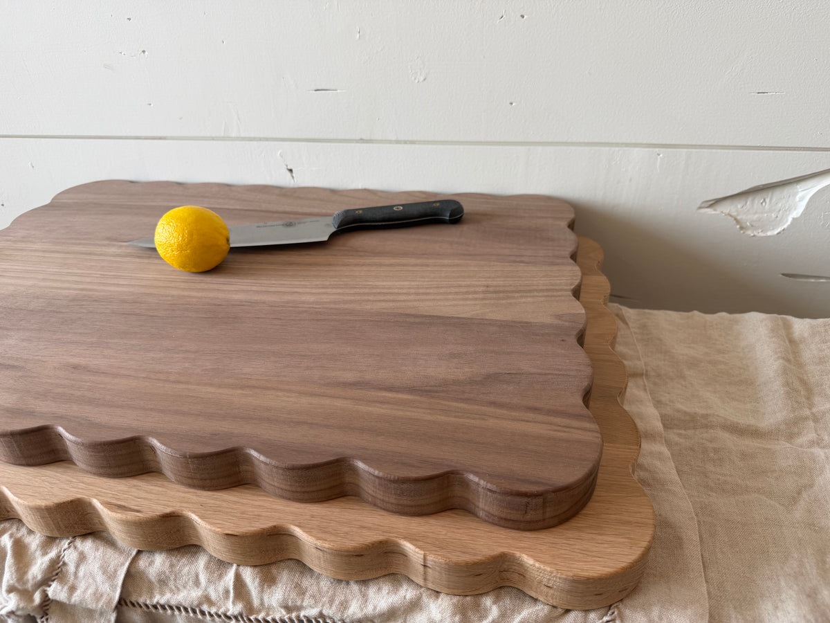 Heritage Scallop Board - Black Walnut