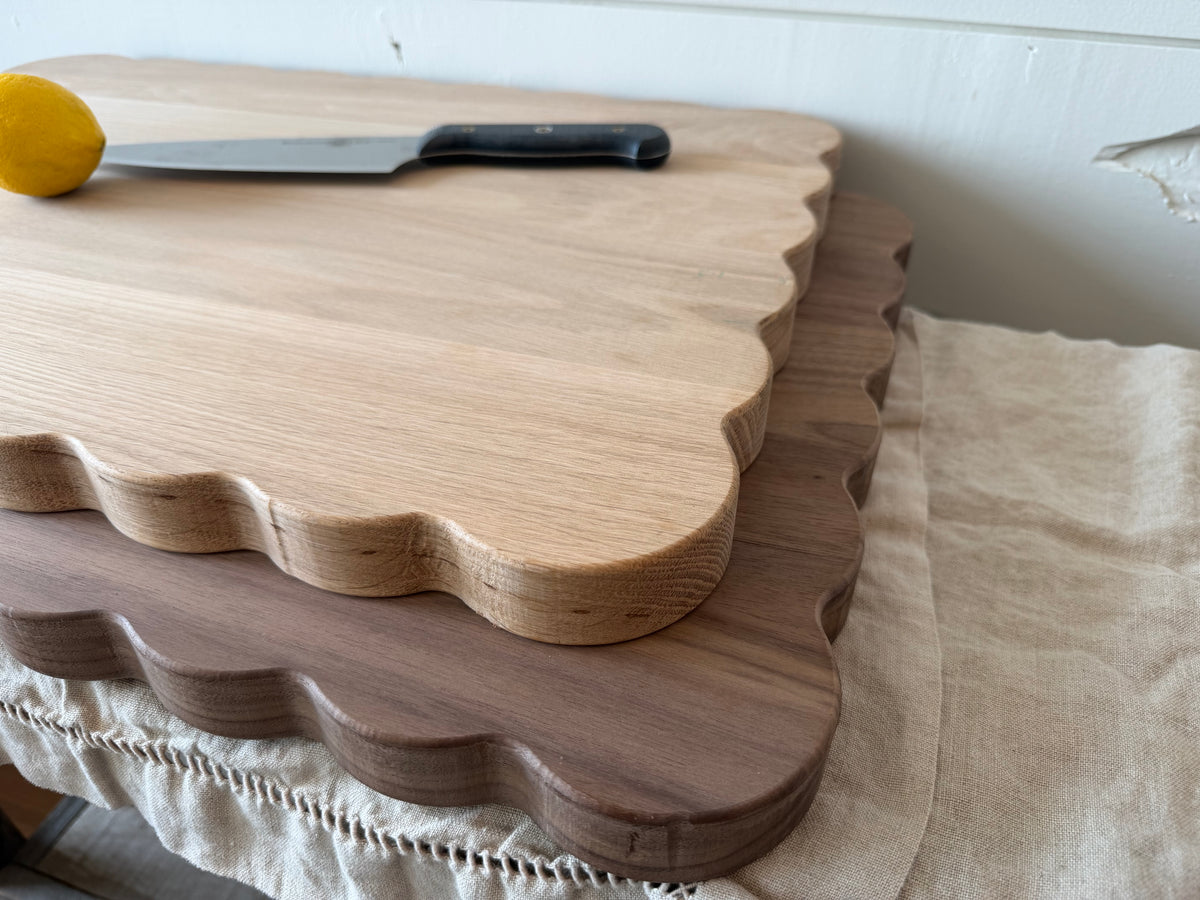 Heritage Scallop Board in white oak