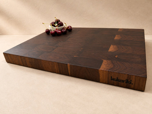 The Chef’s Chopping Block in black walnut — view 2