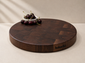The Signature Round Block in black walnut — view 1
